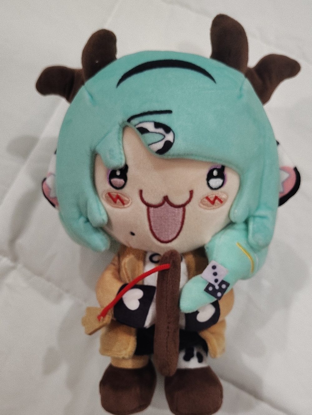 Mint Green Deer Plush Character Stuffed Toy
